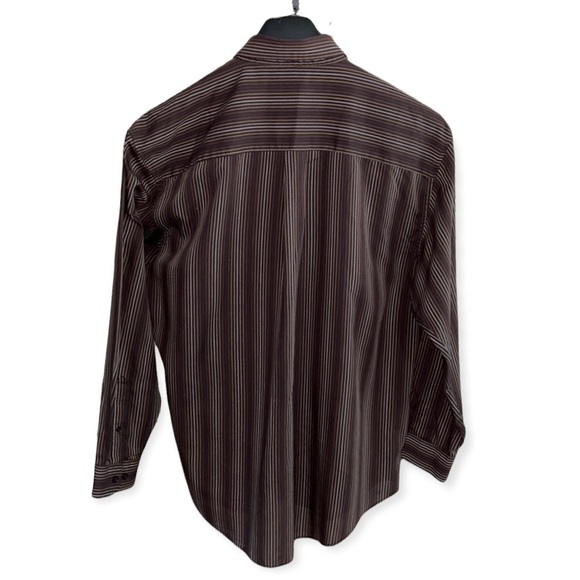 Van Heusen Studio wrinkle free stain shield men’s long sleeve button down shirt - Picture 3 of 16